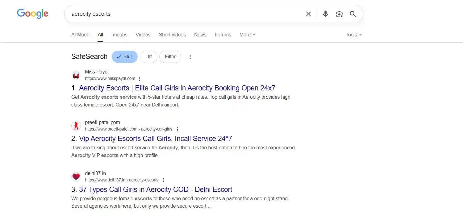 Miss Payal Search